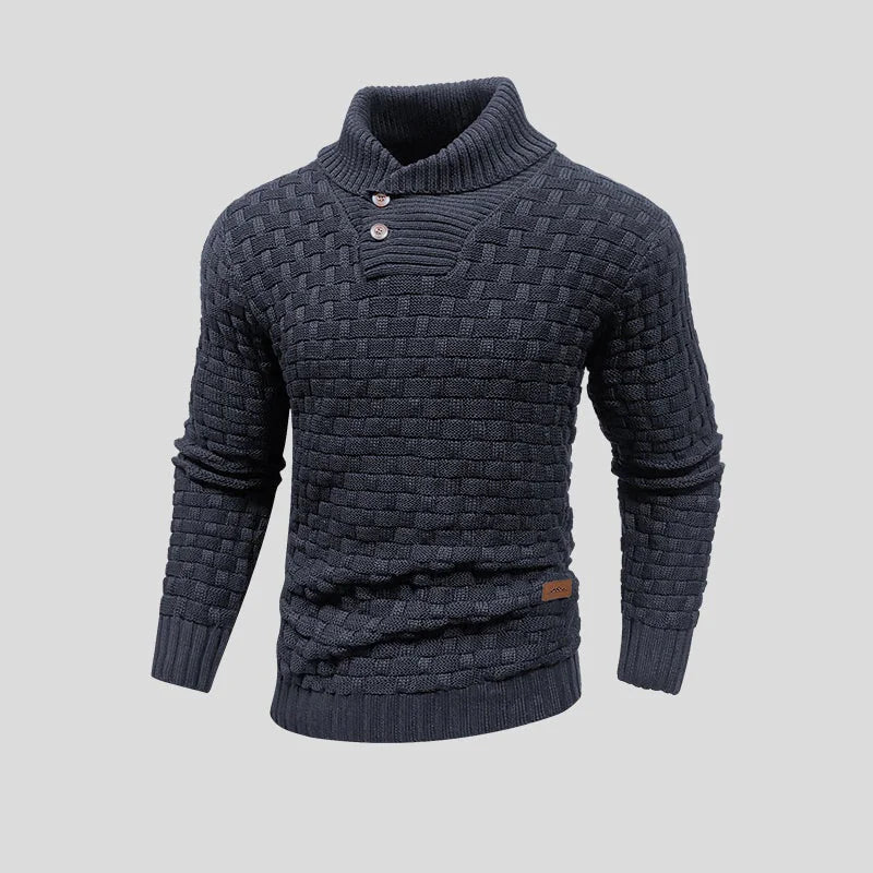 Casual gewoven winter sweater