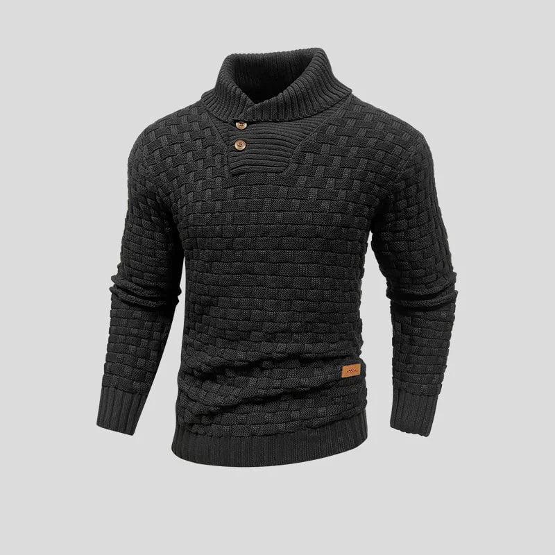 Casual gewoven winter sweater