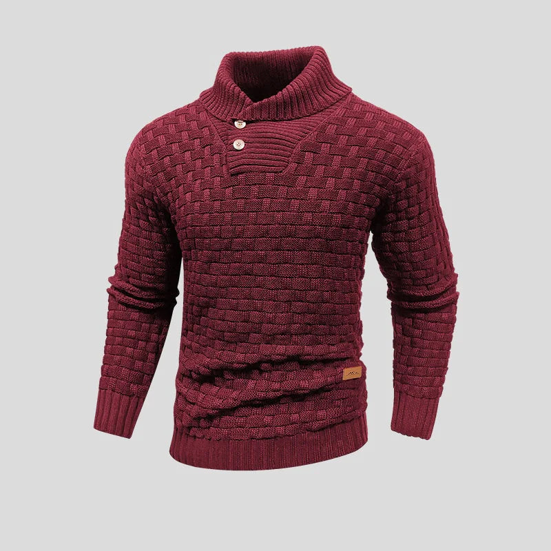 Casual gewoven winter sweater