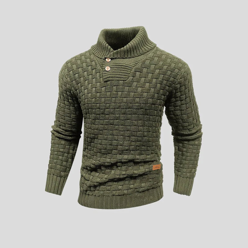 Casual gewoven winter sweater