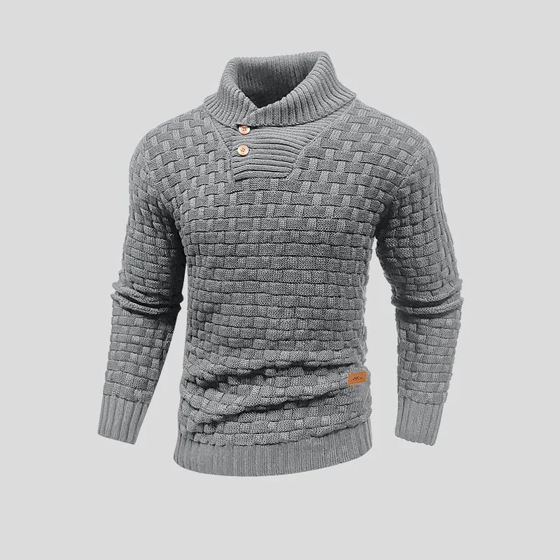 Casual gewoven winter sweater