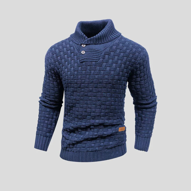 Casual gewoven winter sweater