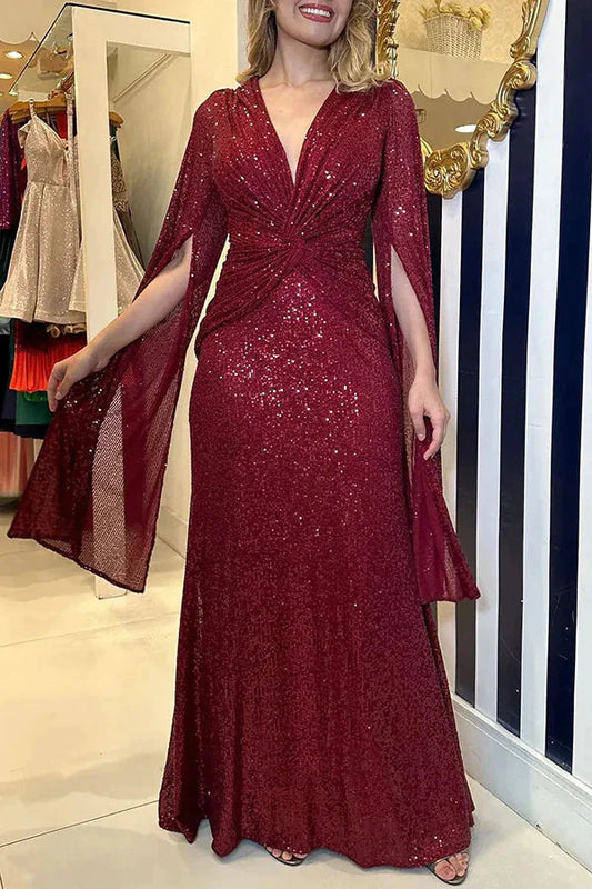 Chique elegante a-lijn jurk
